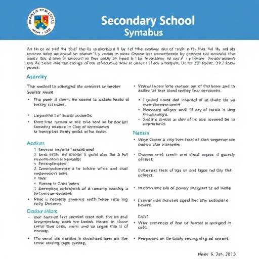 Image of the Senior Secondary School Syllabus
